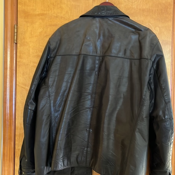 Andrew Marc xxl leather men’s jacket lined pockets outside and inside - Picture 12 of 12